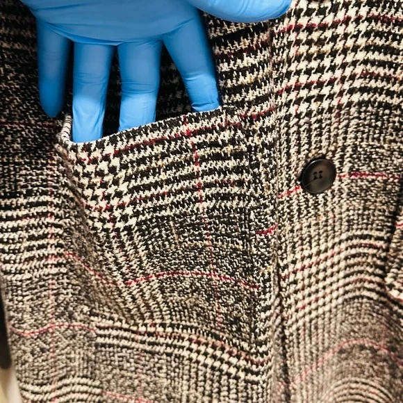 Unisex Houndstooth Pattern Black and White. - Picture 7 of 13